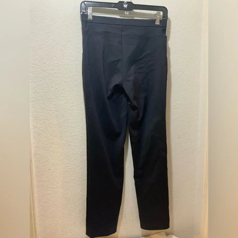 Akris Punto Mara Navy Blue  Pintuck Stretch Jersey Pants size 2